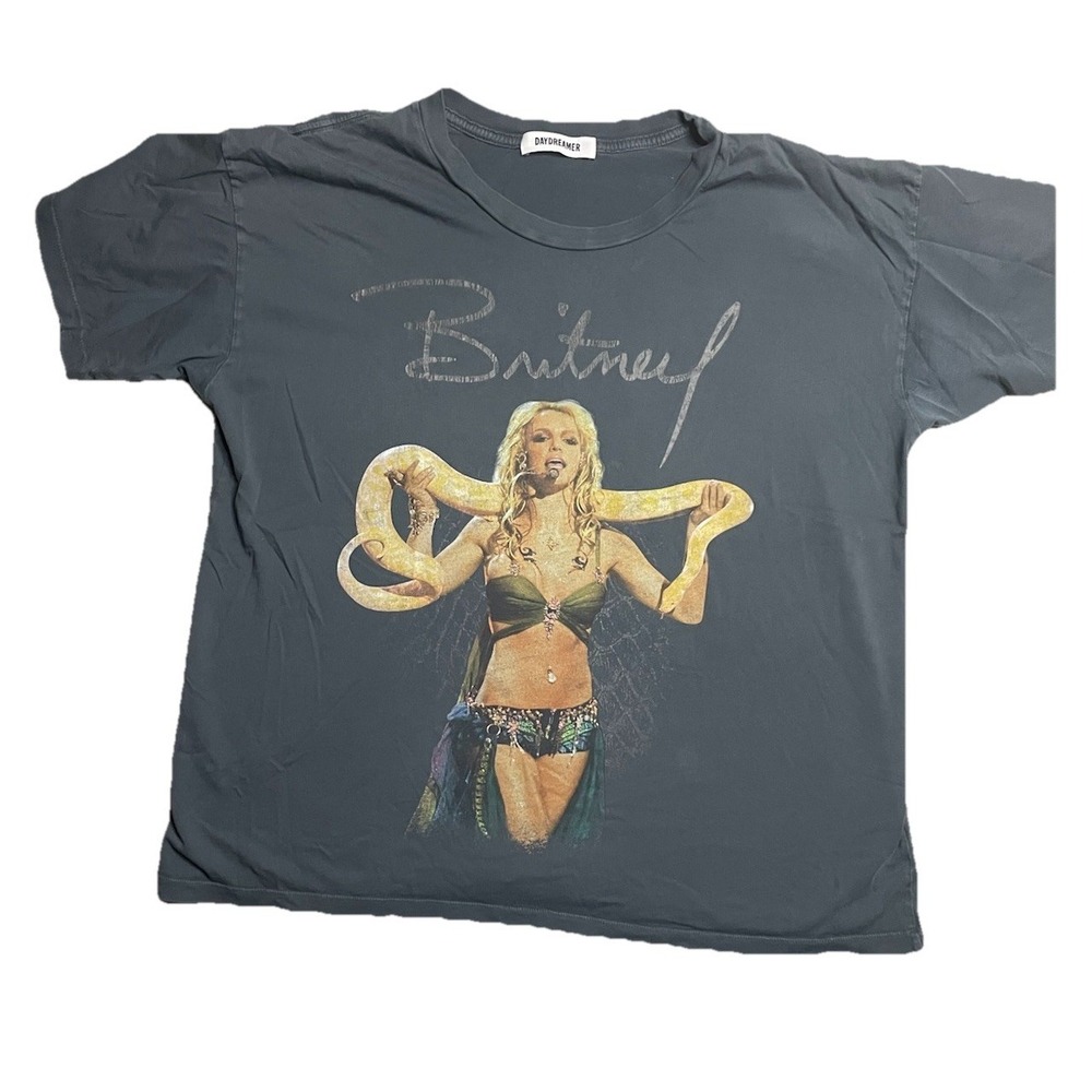 Y2k Daydreamer Britney Spears Live in New York 2001 Tour Shirt Small – Black Pop